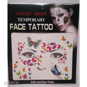 Halloween Farsang  szem arc tetoválás testmatrica arcmatrica TÜNDÉR PILLANGÓ