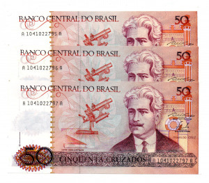 Brazilia 50 Cruzados Bankjegy 1986 P210a