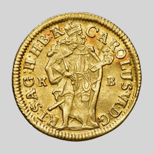 1715 KB III. Károly arany dukát aXF (korai ritka év!)