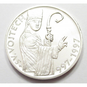 Csehország, 200 korun 1997 - Szent Adalbert UNC, 13g900
