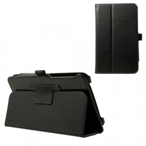 Tablet védőtok álló, bőr ( FLIP, oldalra nyíló, asztali tartó funkció) FEKETE ASUS MeMO Pad 7 ME7...
