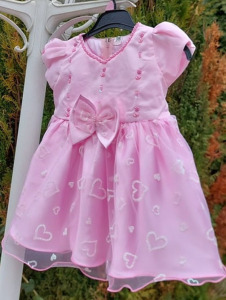 Koszorúslány ruha,alkalmi báli ruha,hercegnő és királylány jelmezhez ruha 92.es 2-3 évesre rózsaszín