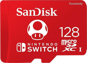 Sandisk 128GB microSDXC Class 10 UHS-1 U3 A1 For Nintendo Switch adapter nélkül  183552