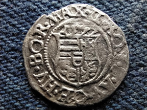 I. Miksa (1564-1576) .500 ezüst 1 Dénár ÉH766 1574 KB (id53304)