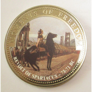 Libéria, 10 dollars 2001 PP - A szabadság pillanatai - Spartacus-felkelés i.e. 71-73 UNC