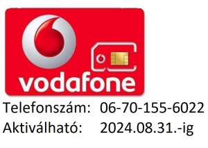 ÚJ!!! Vodafone-os normál-micro-nano SIM kártya Új !!! TUTI100 csomagban!