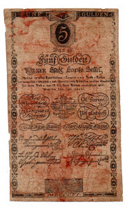 5 Gulden Bankócédula 1806