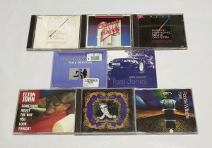 8 darab CD lemez - Tom Jones, Elton John...stb.