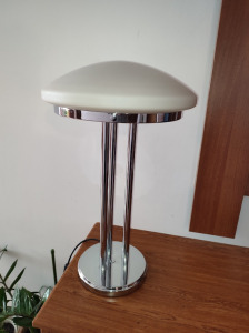 60cm ORION LEUCHTEN AUSTRIA ART DECO MUSHROOM CAP LAMP MID CENTURY VINTAGE UFO gomba asztali lámpa