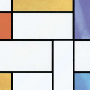 Mondriaan öntapadós üvegdekor ablakfólia 67,5cmx2m