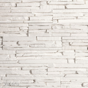 Dekoratív kő, beltéri, Oslo White, fehér (0,78 m2)