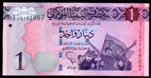 Líbia 1 dinar UNC 2013