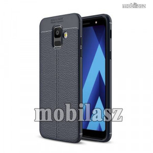 SAMSUNG SM-A600F Galaxy A6 (2018), OTT! LEATHER SERIES mobiltok, Kék