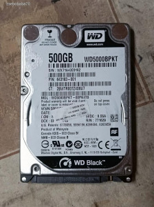 Western Digital Scorpio Black 500GB Sata3 2,5 (WD5000BPKT) 14