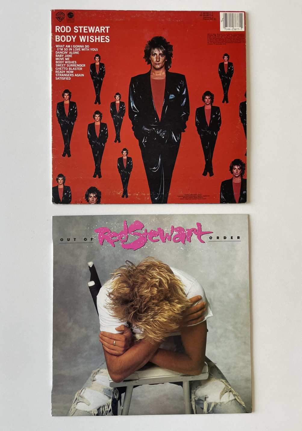 ROD STEWART  -- 2 db nagylemeze - insertekkel - 1988 / 1983