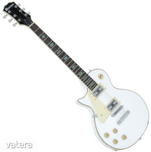 Dimavery - LP-700L balkezes elektromos gitár fehér ajándék puhatok