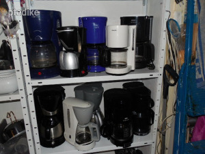 Tea vagy filteres kávé főzők, hőálló üveg kiöntővel vagy termoszkannával, 6 db van !!!