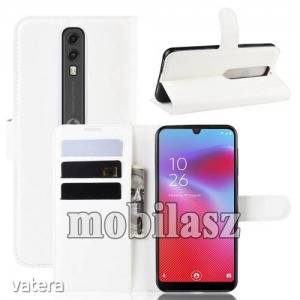 Vodafone Smart V10, WALLET notesz mobiltok, Fehér