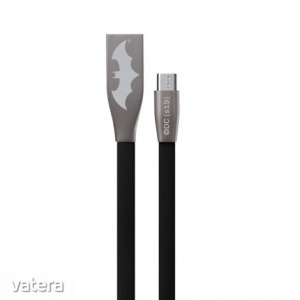 USB kábel DC - Batman 001 USB - MicroUSB adatkábel 1m fekete
